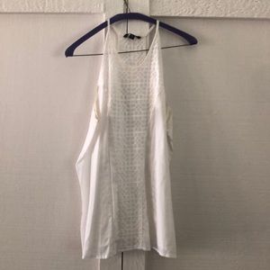 White sleeveless tank